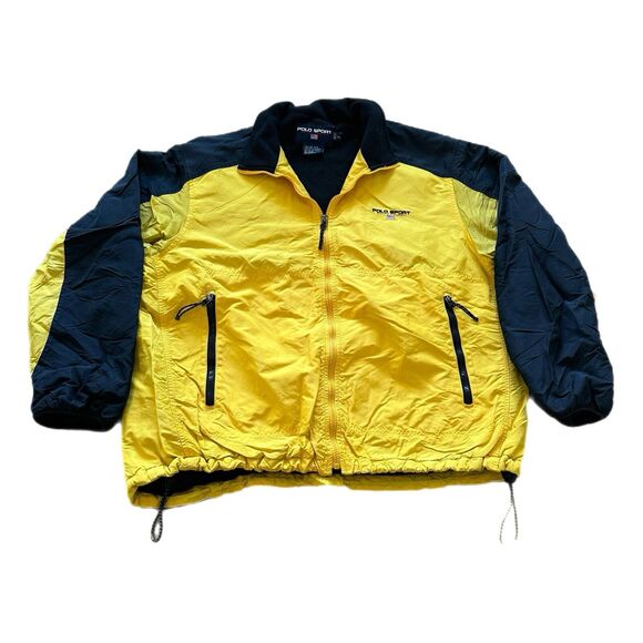 Polo Ralph Lauren Other - Vintage Ralph Lauren Polo Sport Jacket Men's XL Yellow 90s Windbreaker